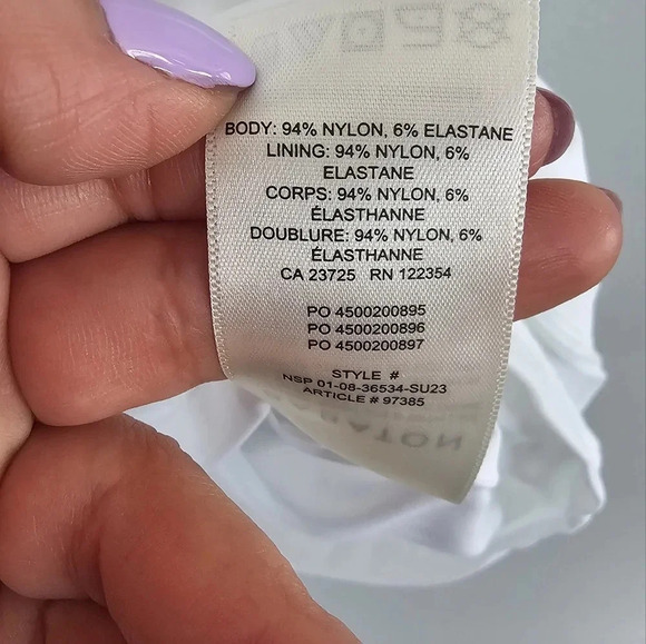 NWT Babaton Aritzia BOTTA CONTOUR DRESS in “white ” - Picture 16 of 16